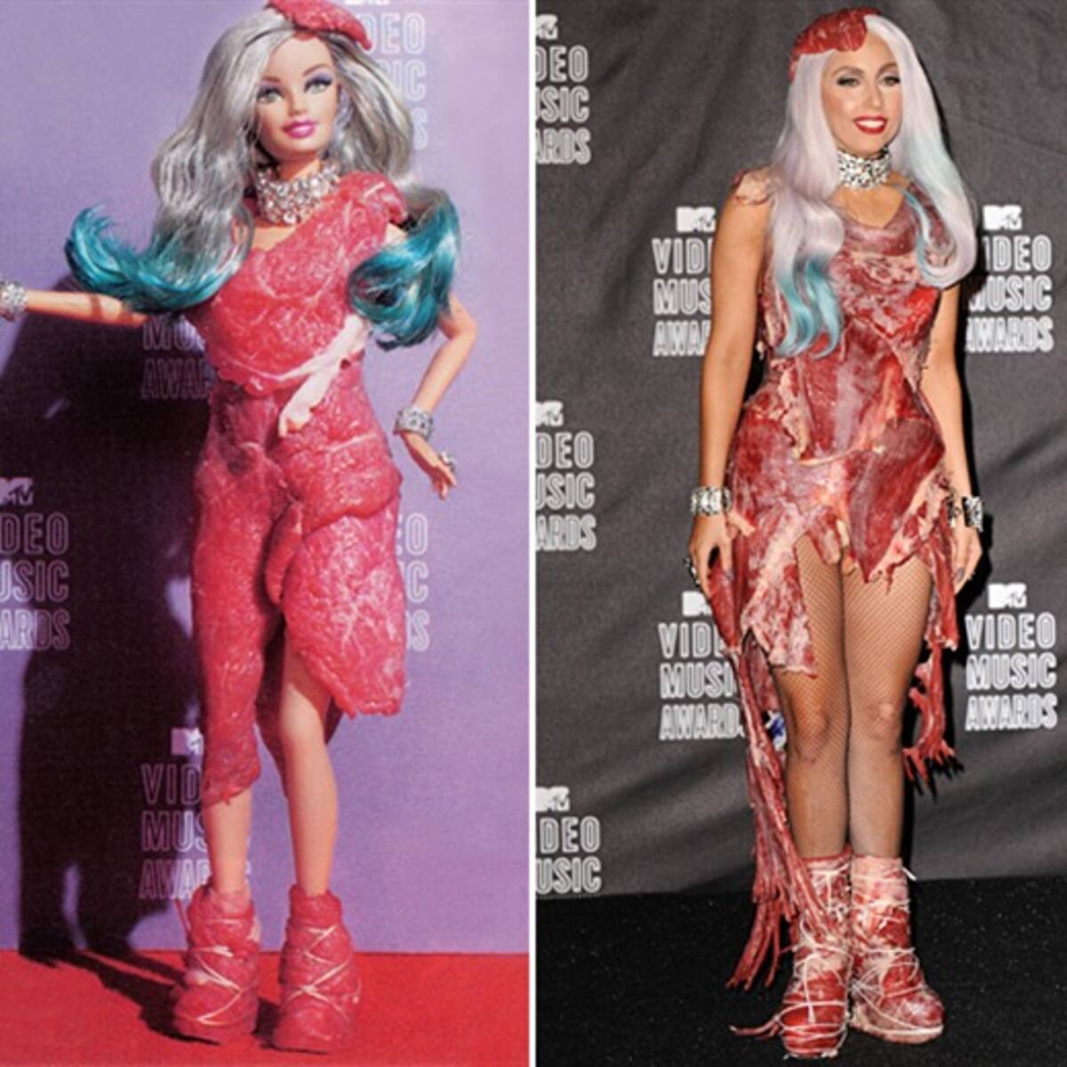 Fan viste barbies al estilo de Lady Gaga