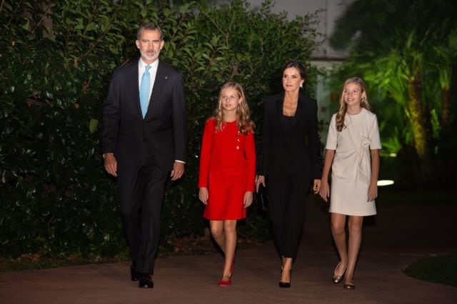 La Reina Letizia con un traje de Pertegaz en los Premios de la Fundación Princesa de Girona.