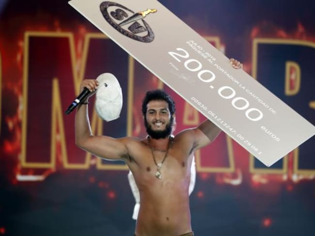 Omar Montes cuando ganó 'Supervivientes'
