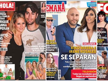 Estas son las portadas de las revistas del corazón de hoy, 27 de agosto