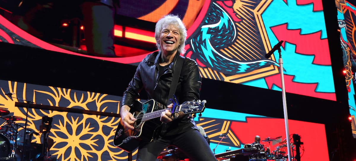 Bon Jovi durante uno de sus conciertos en el Madison Square Garden de Nueva York en su gira Forever