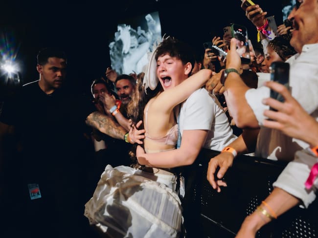 Rosalía en su último concierto de 'LUX Tour' en Madrid, abril de 2026.