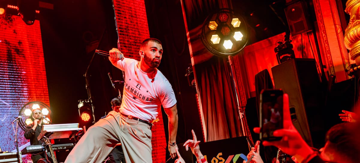 Manuel Turizo, en el concierto LOS40 Básico del pasado 9 de marzo.