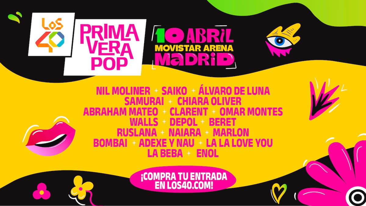 Cartel completo de LOS40 Primavera Pop 2026 en Madrid: Fangoria y Abraham Mateo completan los artistas confirmados