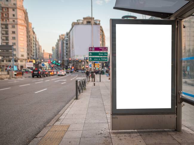 Parada de bus en Madrid