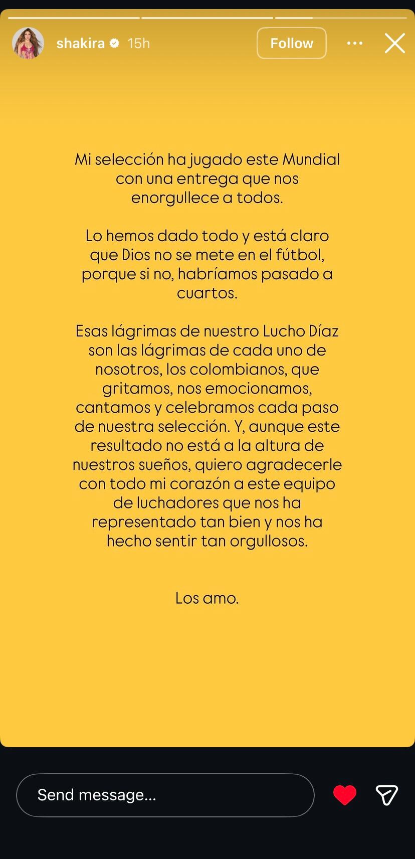 Créditos: @shakira IG