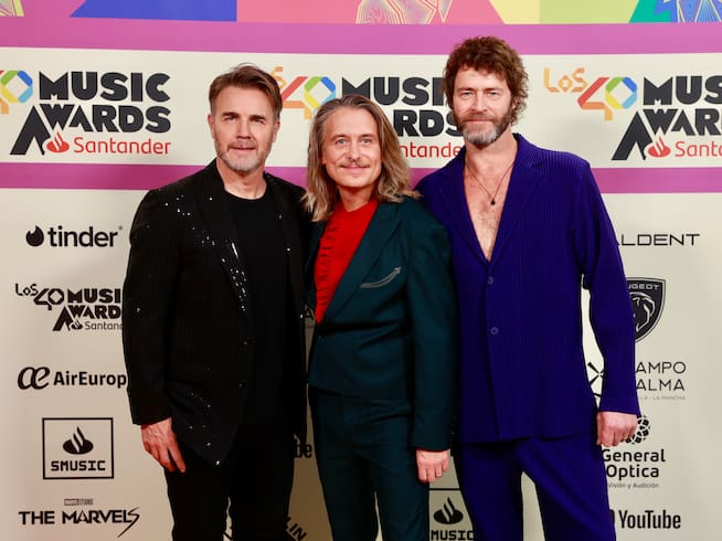 Take That en la alfombra roja de LOS40 Music Awards Santander 2023 / Foto: Jorge París y Elena Buenavista