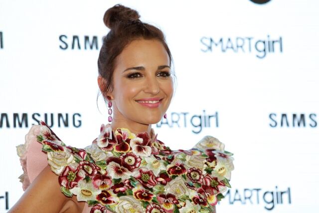 Paula Echevarría durante su último acto promocional