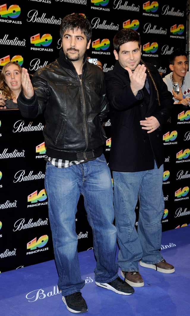 Jose y David, en los Premios 40 Principales en 2010 cuando ya llevaban una década de éxitos.