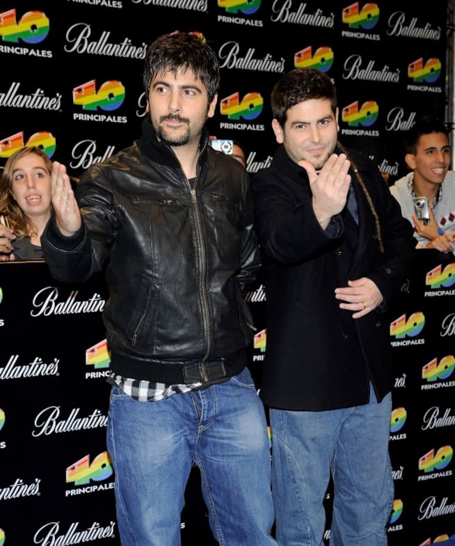 Jose y David, en los Premios 40 Principales en 2010 cuando ya llevaban una década de éxitos.