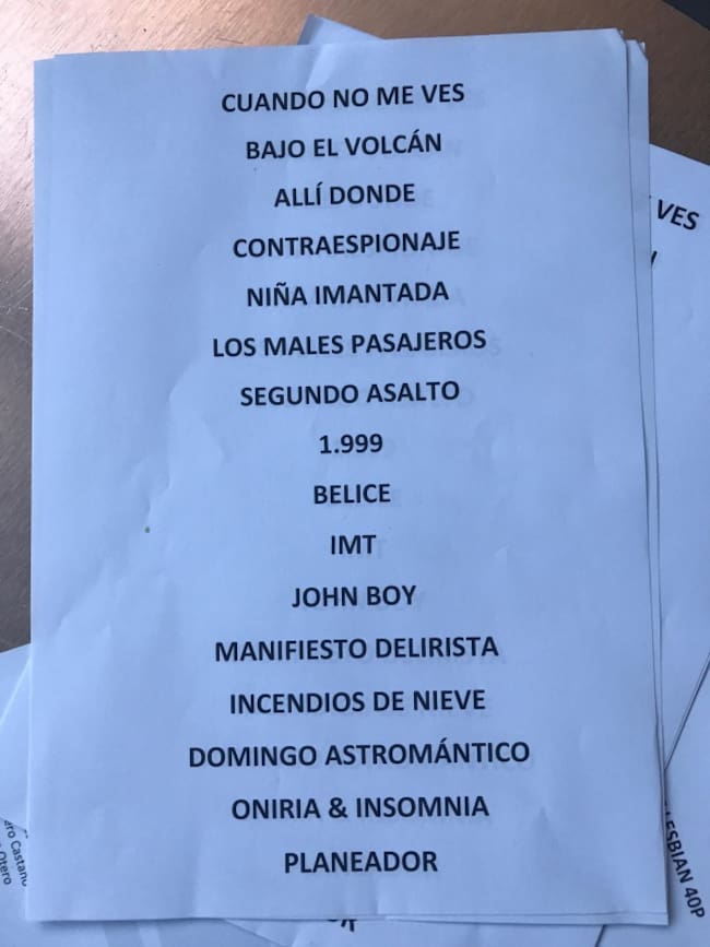 El setlist de LOS40 Básico Opel Corsa con Love of Lesbian