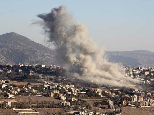 Imagen de un bombardeo reciente de Israel sobre el sur de Líbano.