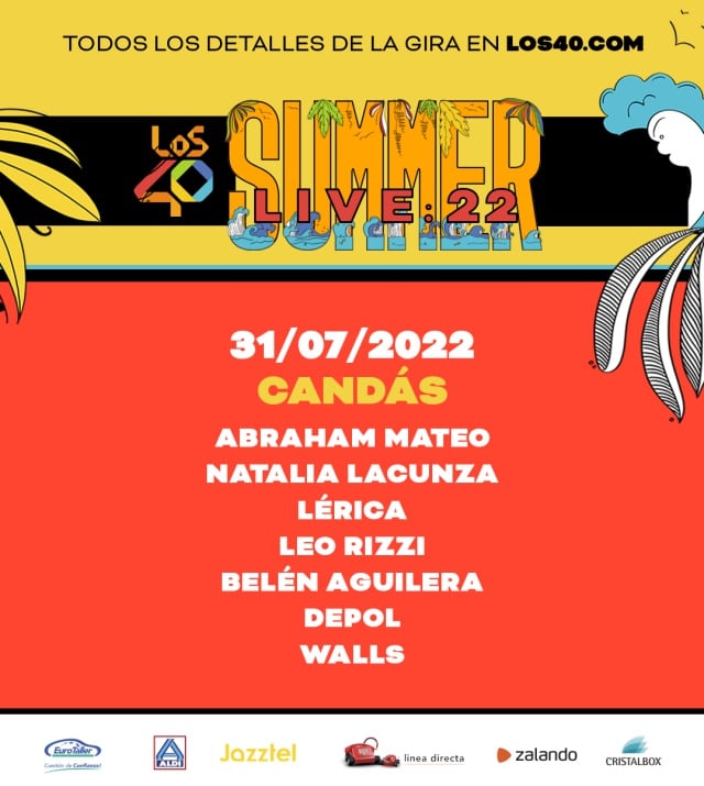 LOS40 Summer Live 2022 en Candás: fechas y artistas.