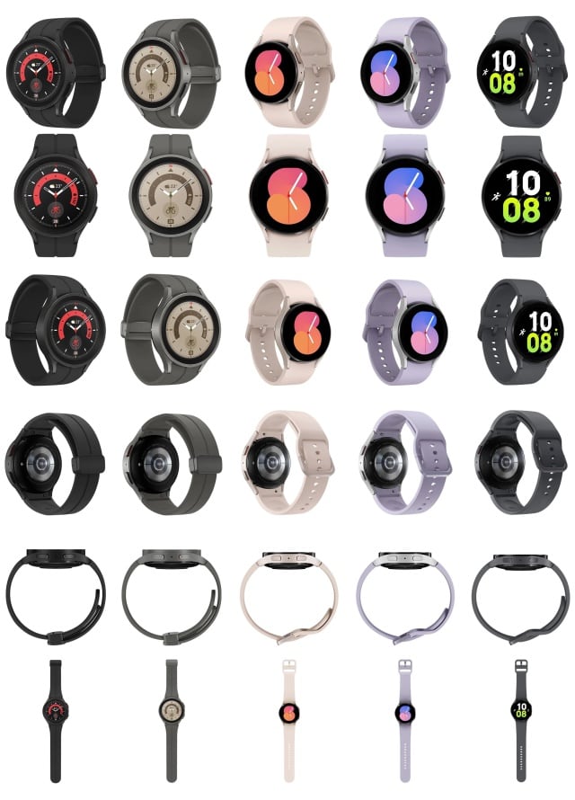 Los nuevos relojes de Samsung.