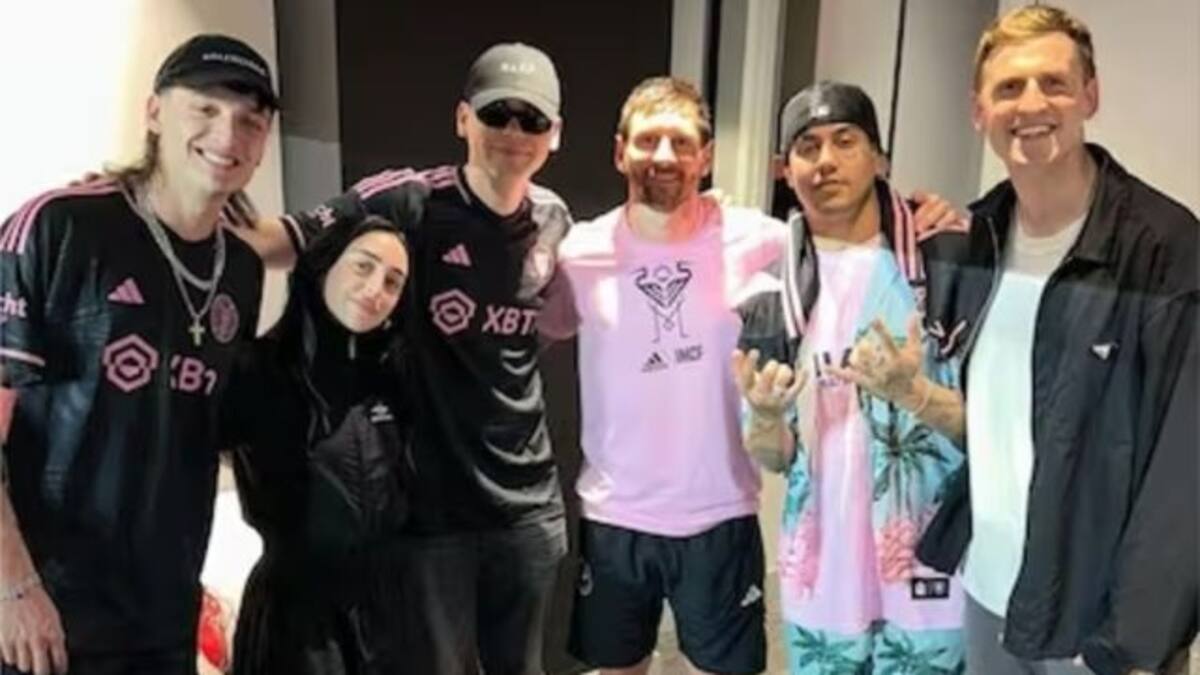 Messi estuvo junto a Bizarrap, Duki, Nicki Nicole y Peso Pluma en Miami