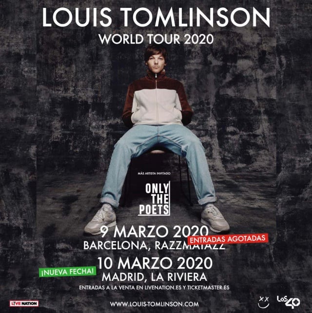 Conciertos de Louis Tomlinson en España durante su gira