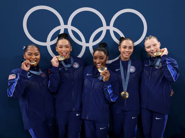 El equipo estadounidense de gimnasia en los Juegos Olímpicos 2024