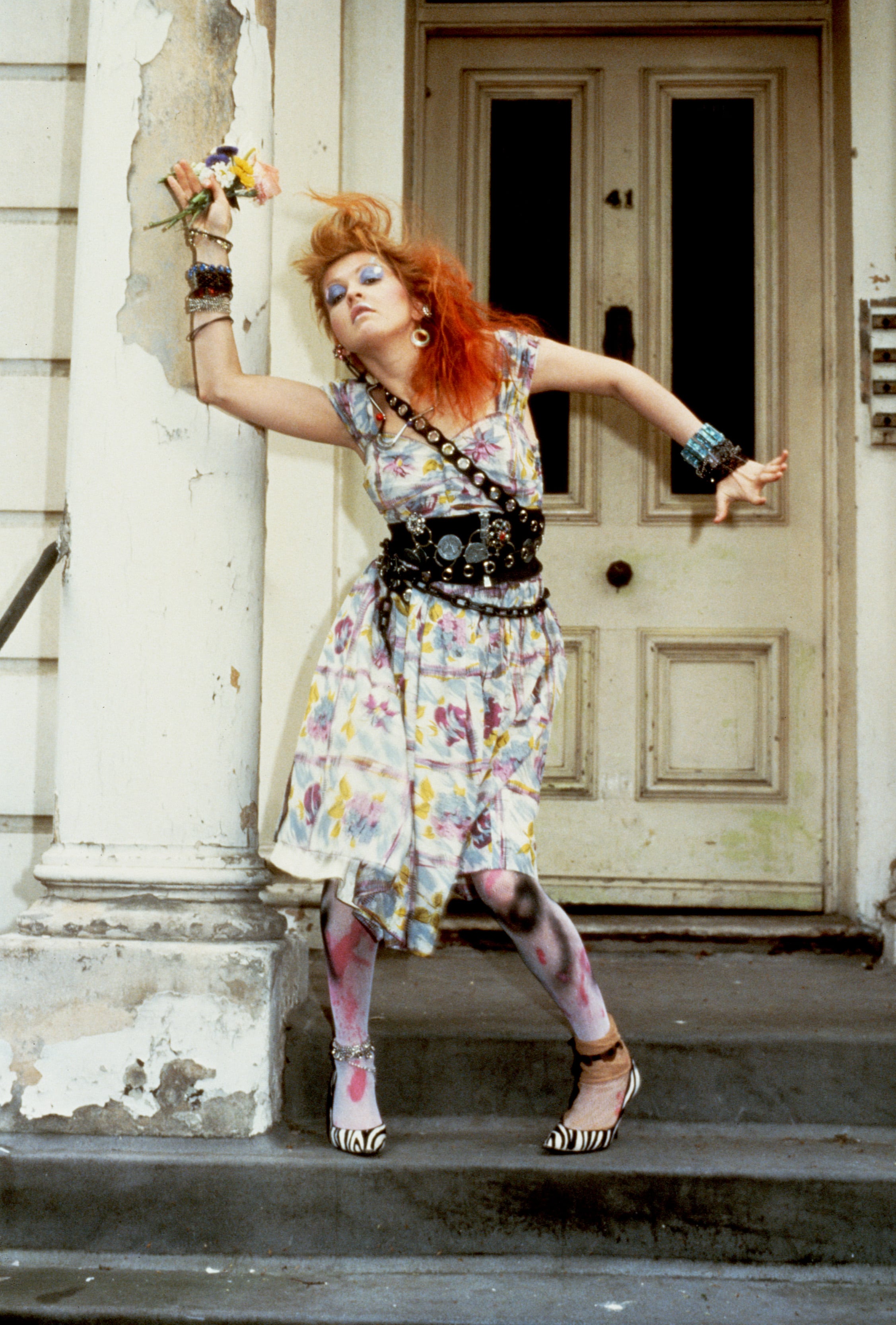 Cyndi Lauper, en una sesión fotográfica en Londres en 1983.