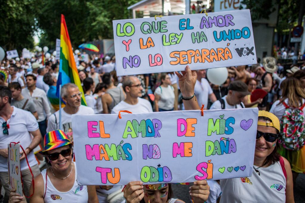 Desfile del Orgullo LGTBIQ+ en Madrid