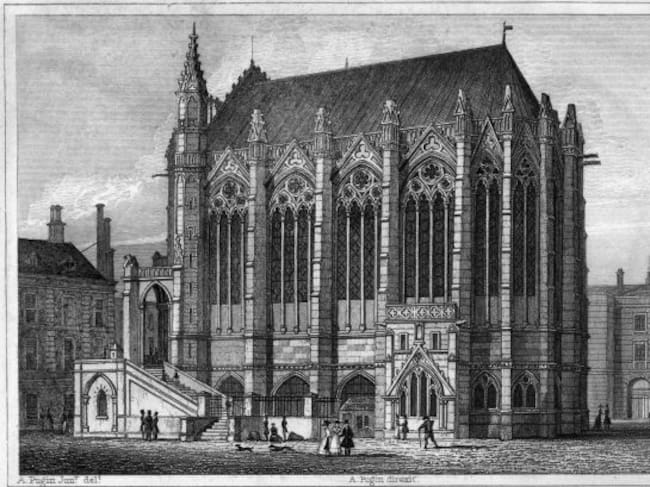 Saint Chapelle (París) donde Marc-Antoine Charpentier fue Director Musical en 1698.