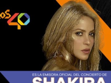 LOS40: emisora oficial del concierto de Shakira en Colombia.
