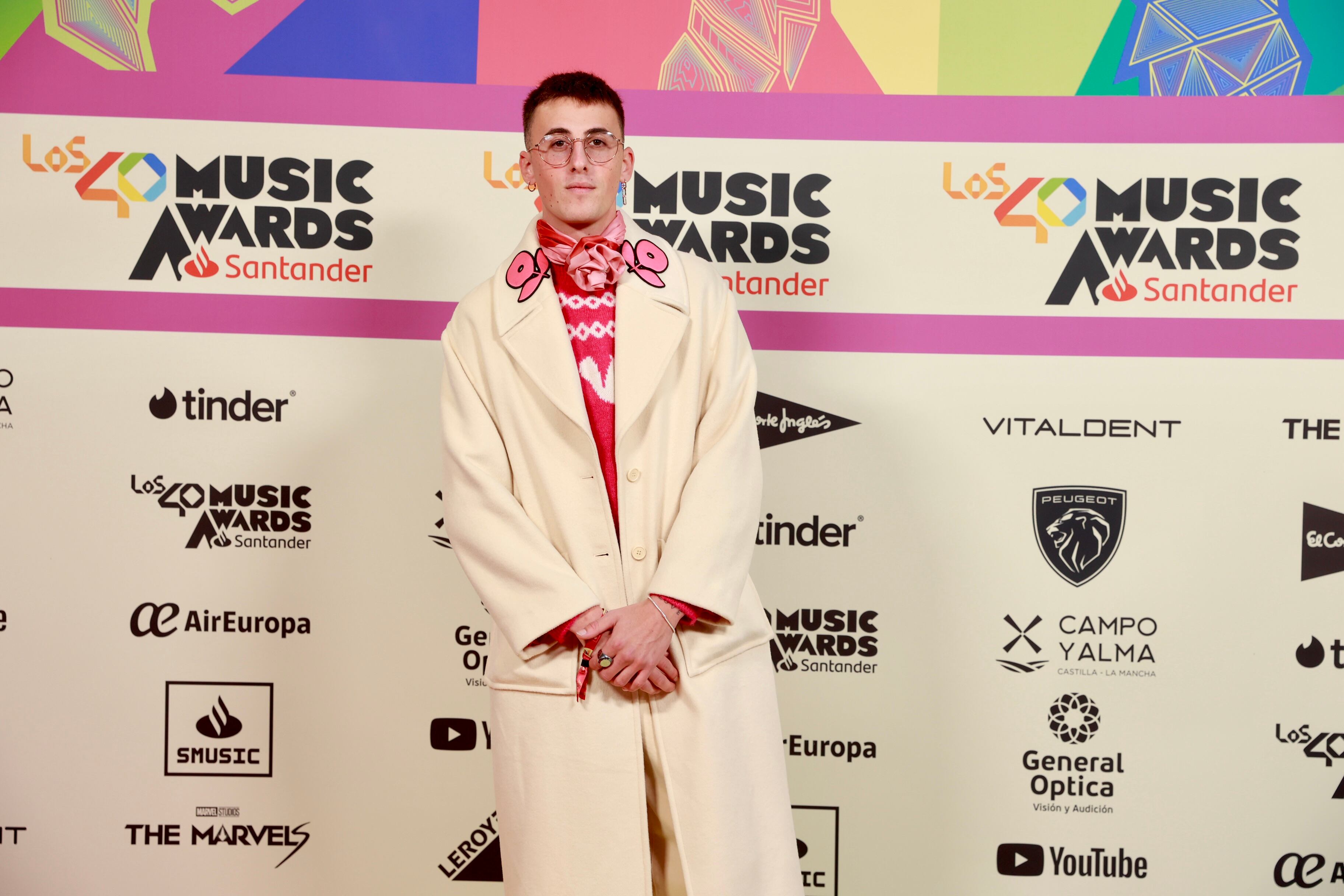 Diego Nister en la alfombra roja de LOS40 Music Awards Santander 2023 / Foto: Jorge París y Elena Buenavista