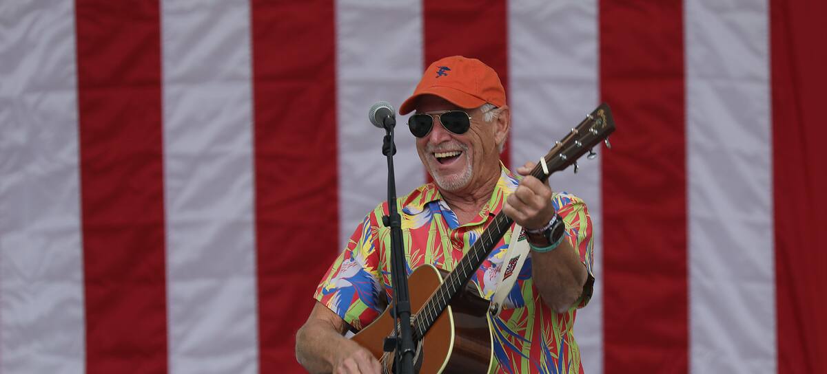 Jimmy Buffett durante una actuación en West Palm Beach, Florida, en 2018.