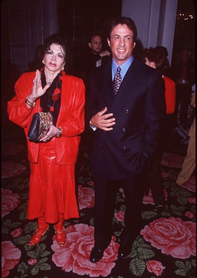 Sylvester Stallone y Jackie Stallone en 1997