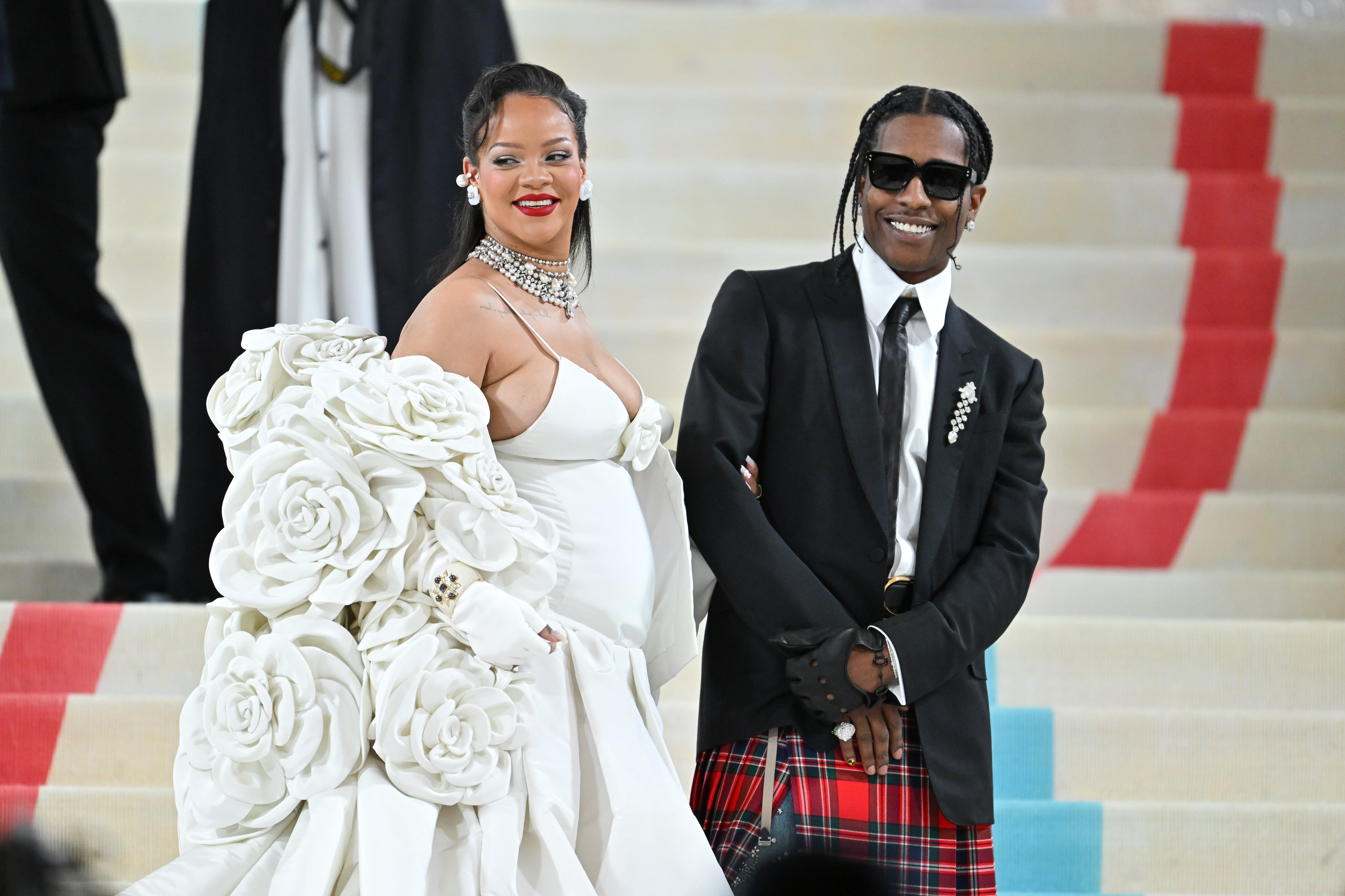 Rihanna y A$AP Rocky en la Met Gala 2023