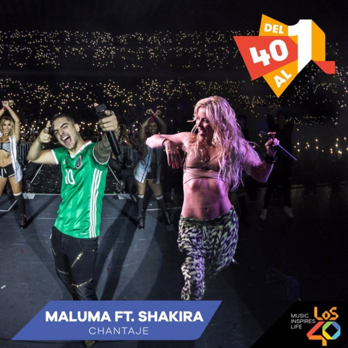 Shakira y Maluma siguen en el #1 del #Del40al1PTY con Chantaje