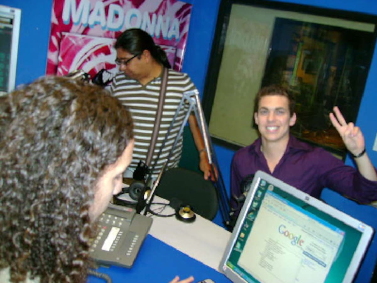 Pelaez y David al fondo