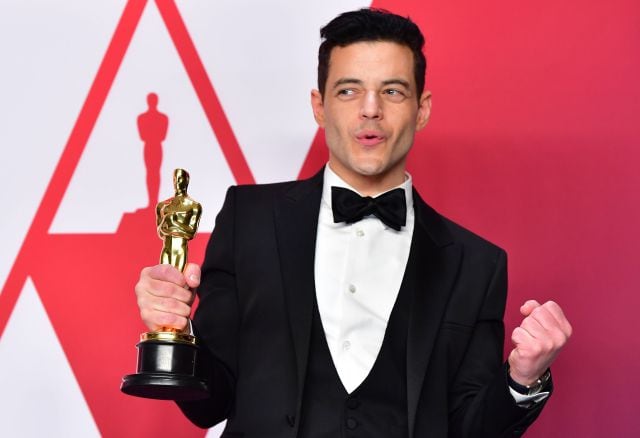 Rami Malek posa con su Oscar a mejor actor por interpretar a Freddie Mercury en &#039;Bohemian Rhapsody&#039;.