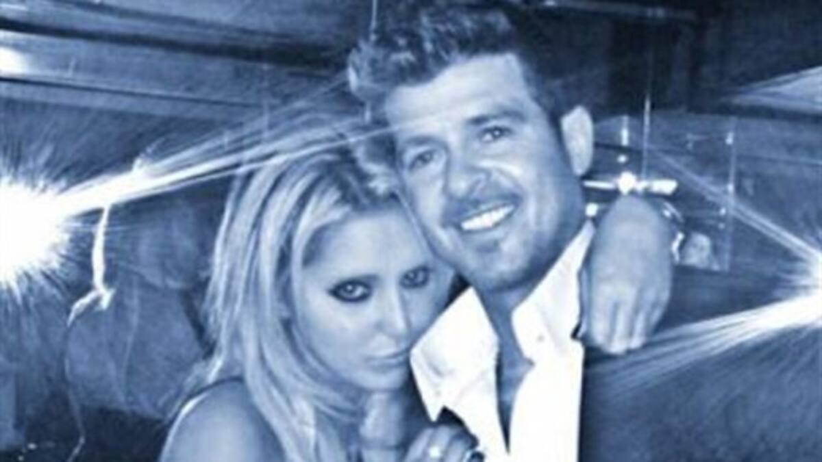 La imagen que delató a Robin Thicke