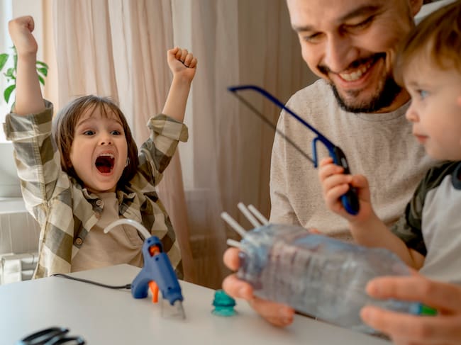 Convertir un bidón de agua en juguete