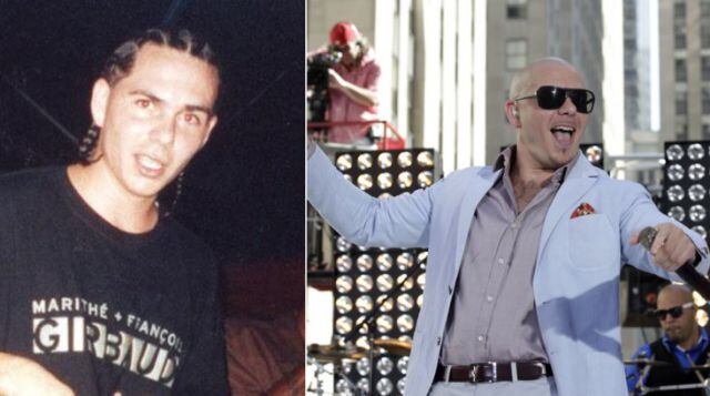 Así lucía Pitbull cuando era joven y tenía cabello