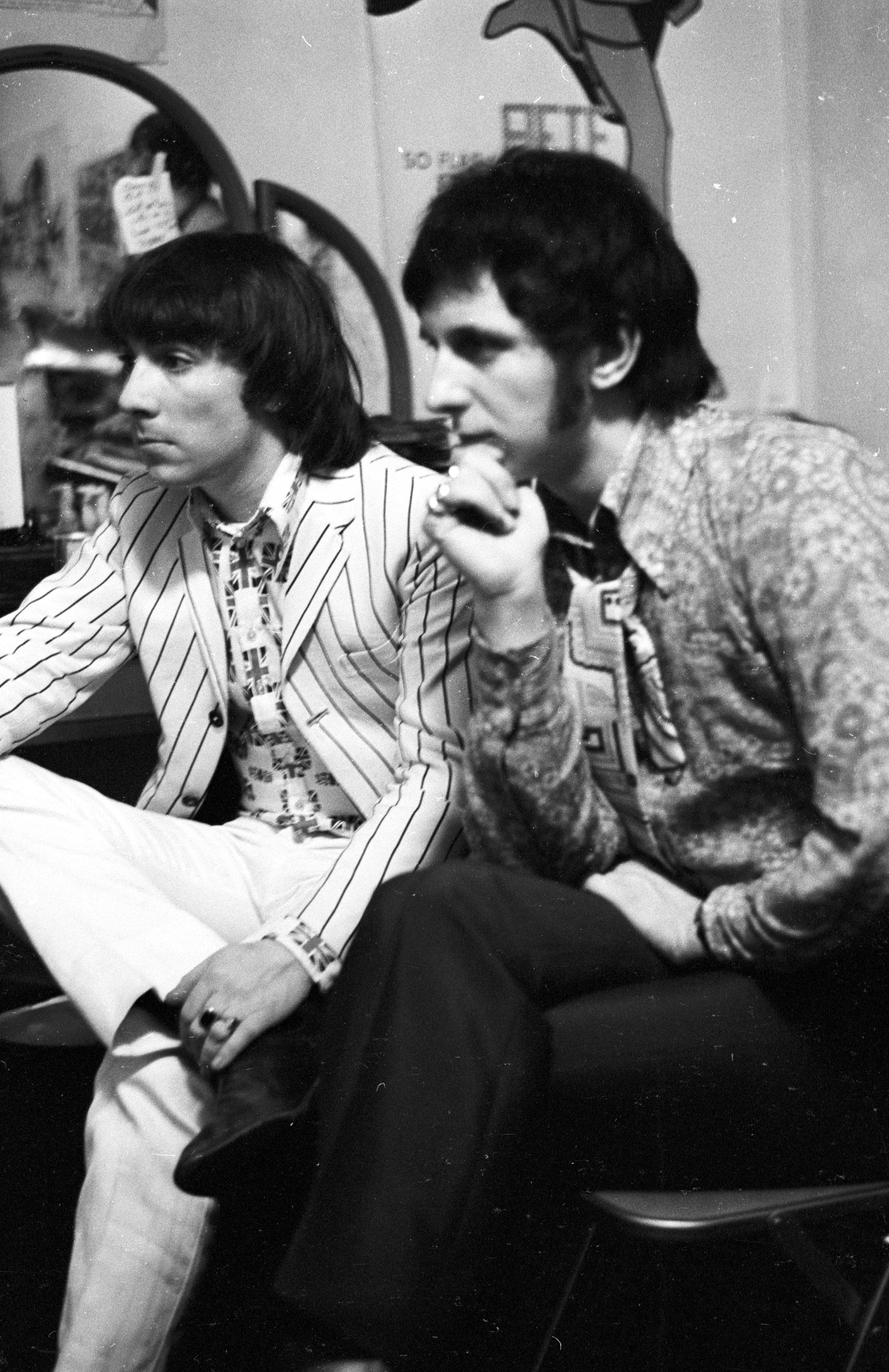 El batería Keith Moon y el bajista John Entwistle de The Who