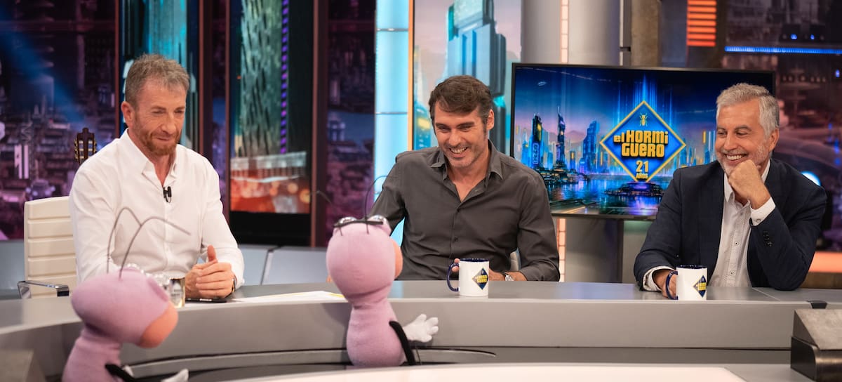 Pablo Motos en El Hormiguero junto a Rafa Latorre y Carlos Alsina (El Hormiguero)