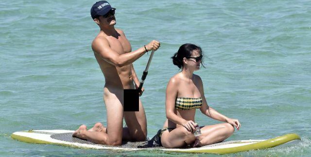 Las vacaciones nudistas de Katy Perry y Orlando Bloom