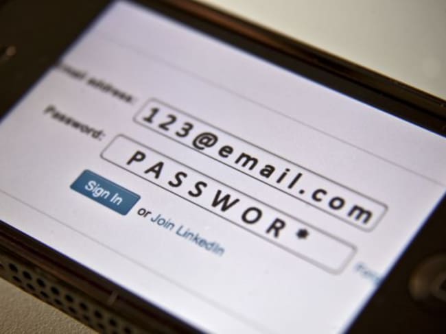 Contraseña y usuario para entrar en LinkedIn.