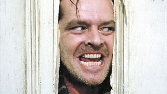El ataque del enloquecido Jack Nicholson en ‘El Resplandor’.