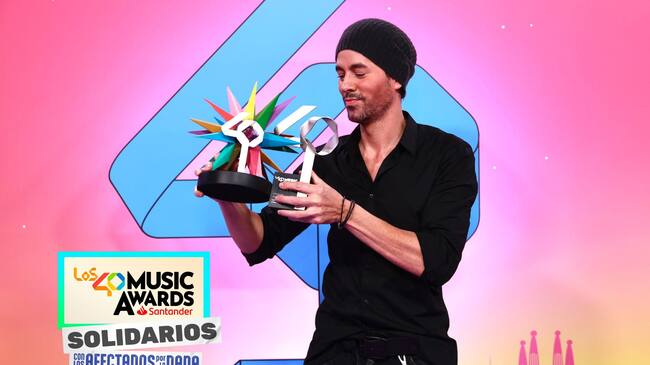 Enrique Iglesias, ganador de LOS40 Music Awards Santander 2024 (Mejor Colaboración Latina en Categoría Global Latina y Global Icon)
