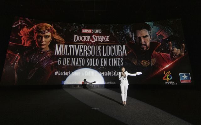 La presentadora del Fan Event de Valencia.