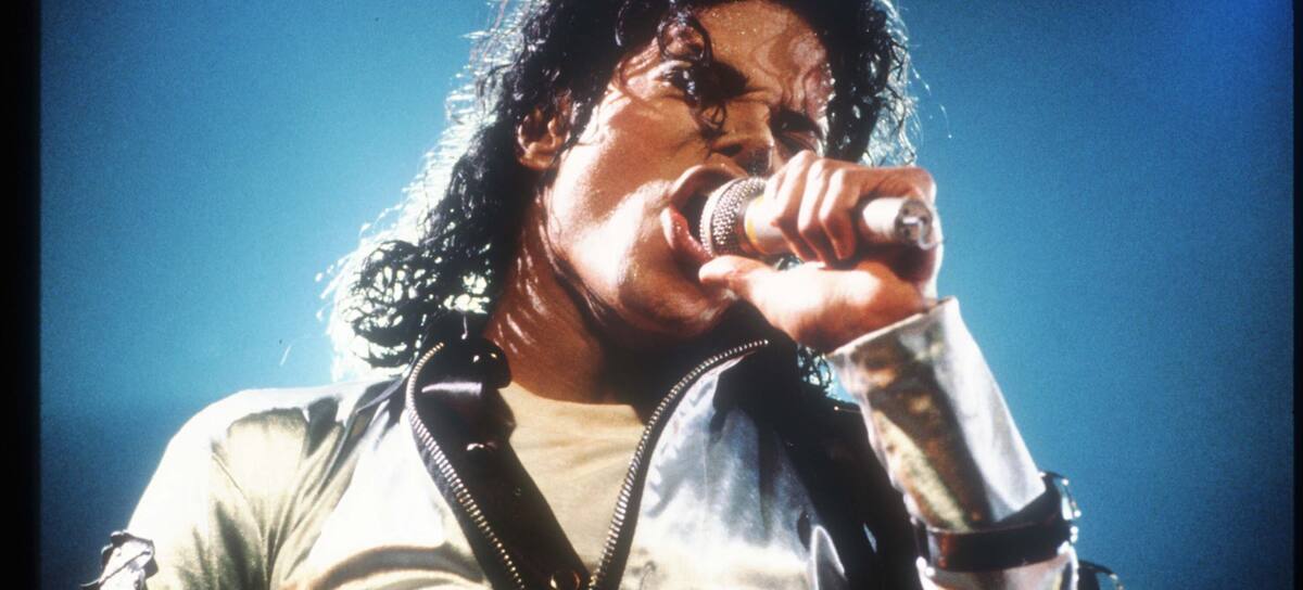 Michael Jackson durante un concierto en California, en noviembre de 1988.