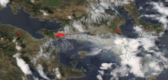 Incendio en Grecia