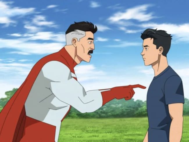 Omniman sacando lo mejor de Mark Grayson.