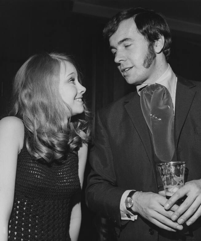 Linda Hayden y Barry Mason en 1968.