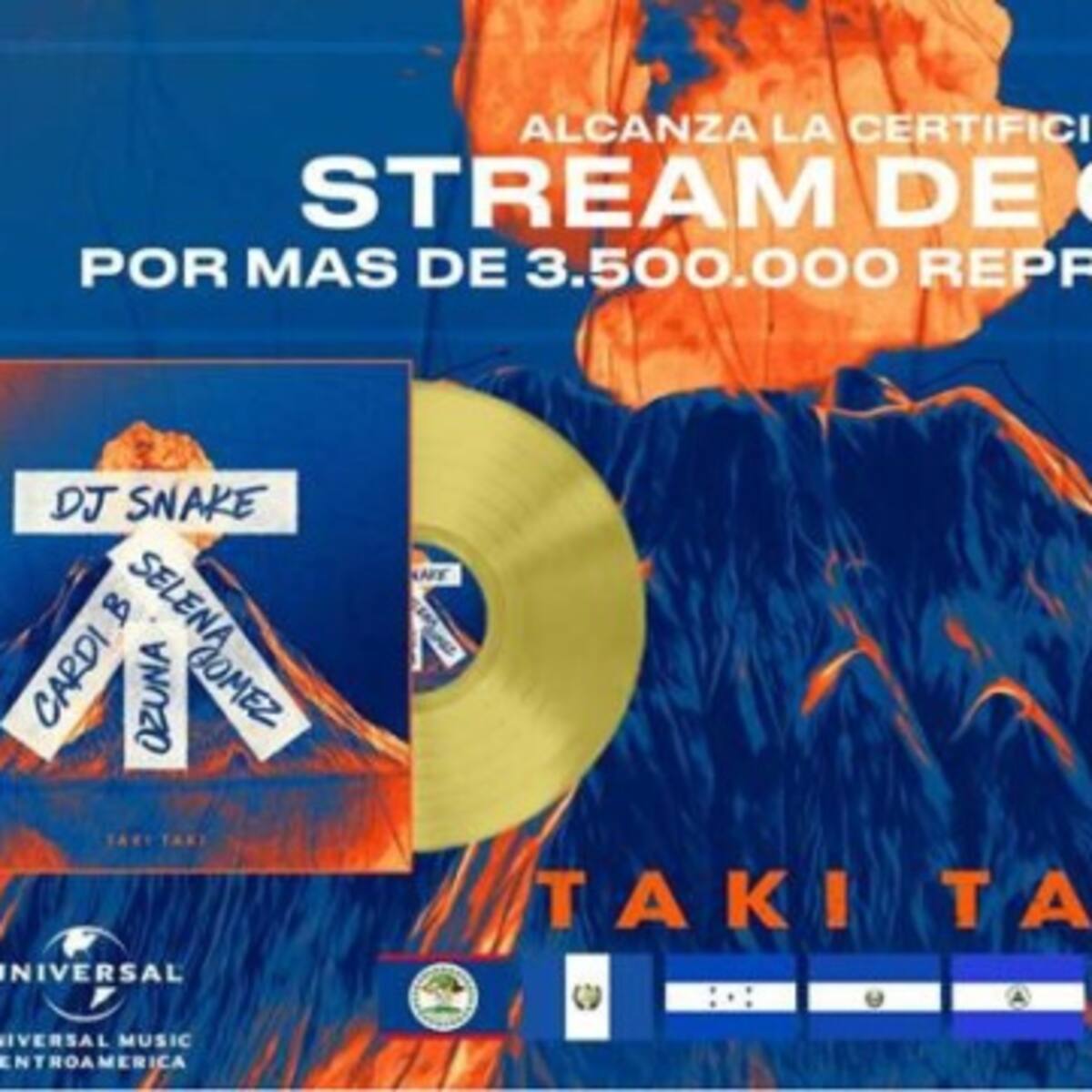 Single de oro en Centroamérica para TAKI TAKI