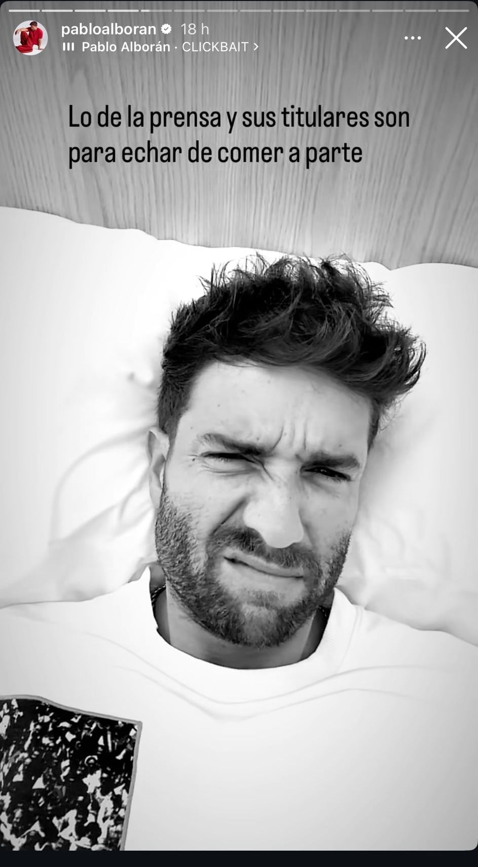 Pablo Alborán en su cuenta de Instagram