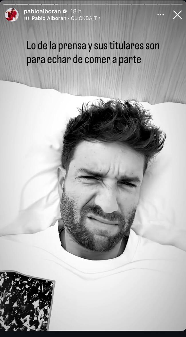 Pablo Alborán en su cuenta de Instagram