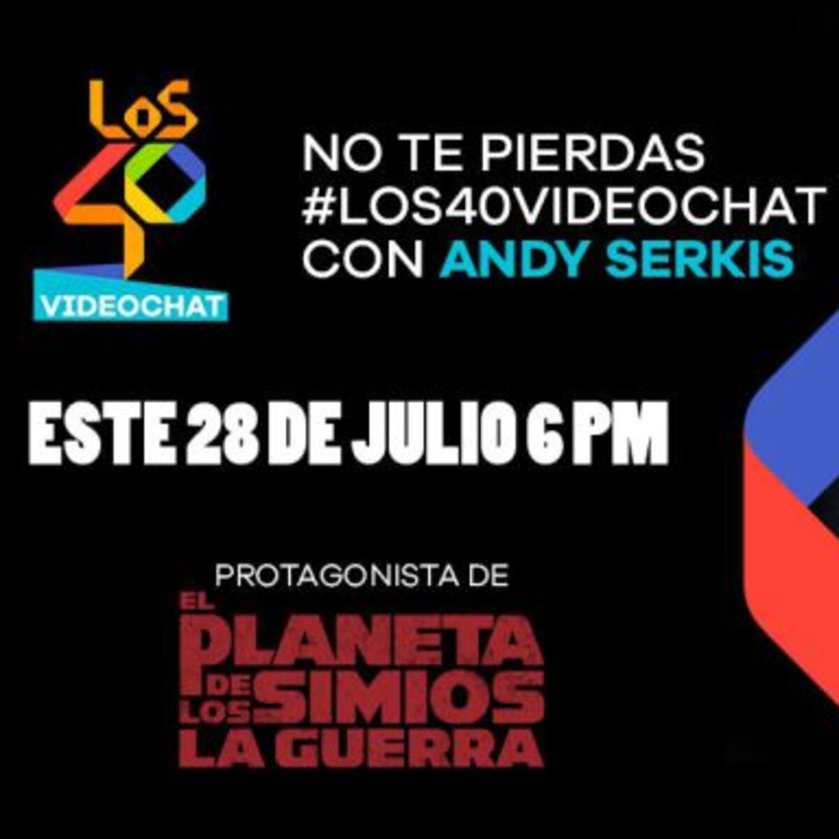¡No te pierdas el video chat con Andy Serkis!